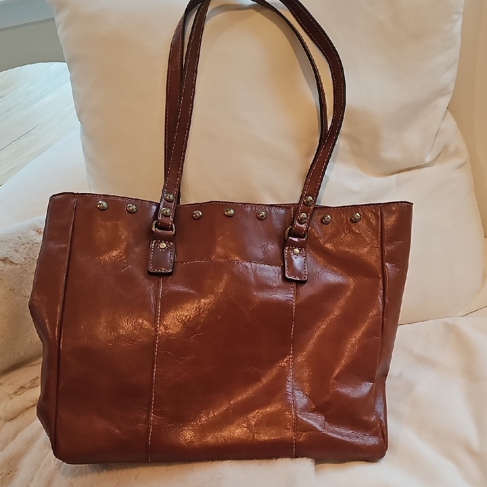 Patricia Nash Solero Tan Leather Tote Bag